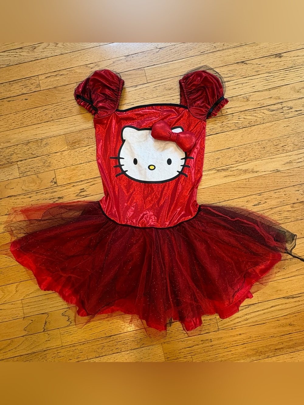 Women’s Sanrio Hello Kitty Red Glitter Tutu Dress